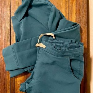 FIGS Limited Edition Dark Teal long-sleeve scrubs